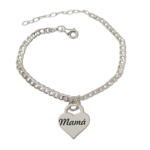 Pulsera candado corazón mamá